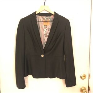 Ted Baker London TB 2 / US 4-6 Dark Gray Blazer